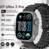 Ceas Inteligent DT Ultra 3 Ecran Amoled 4GB Player MP3 MP4 Partajare Rețea Bluetooth Magazin de Aplicații ChatGPT Ceas Inteligent AI Ceas Sport pentru Bărbați