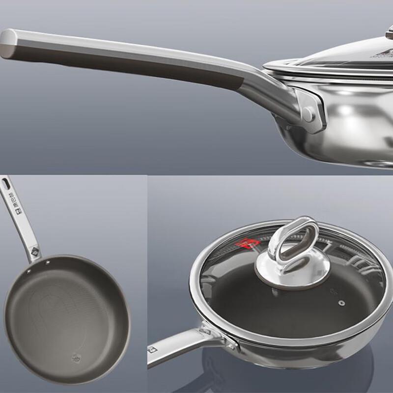 Kangbach 4th Gen 28cm Titanium Infused 316L Stainless Steel Frying Pan