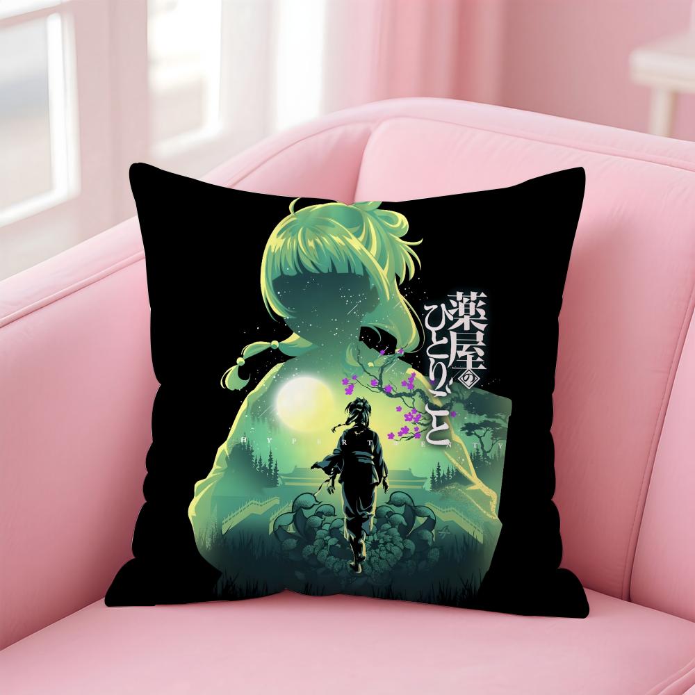 Anime Healing The AApothecary DDiaries Cushion Cover Pillow Case Soft Skin Friendly Fabric Comfort  Concealed Zipper
