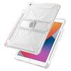 Clear Case For iPad 10.2 (2021)/(2020)/(2019)/Air 10.5 Inch (2019) Kickstand Shockproof TPU + PC Tablet Cover with Pen Slot