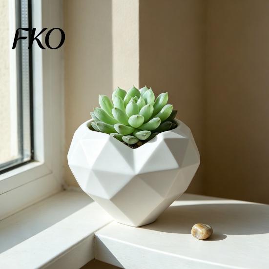 Pot de fleurs anti-stress en forme de cœur géométrique, Pot de fleurs décoratif pour intérieur, extérieur, jardin, Balcon créatif Amour Maison