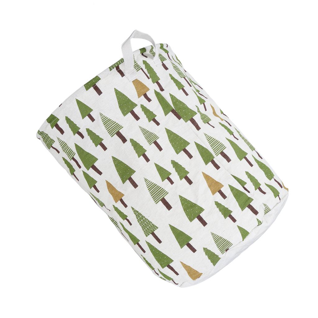 Laundry Basket Canvas Collapsible Washable Drawstring Clothes Hamper for Barber Shop