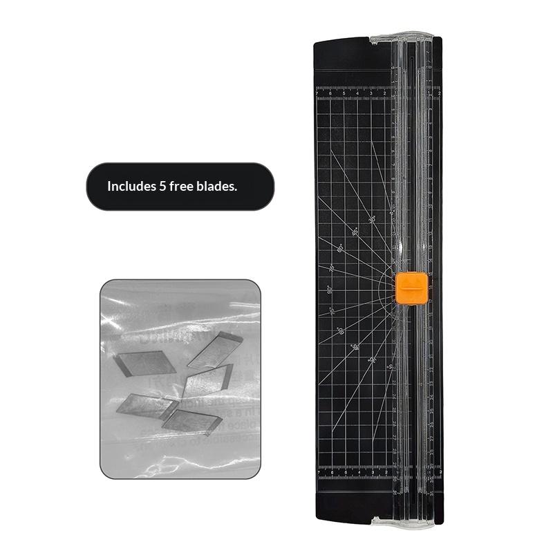 A4 Unidirectional Paper Cutter Accurate Safe Cutting With 5 Extra Blades Cuts 10 Sheet At Once For Craft Scrapbooking Office Use