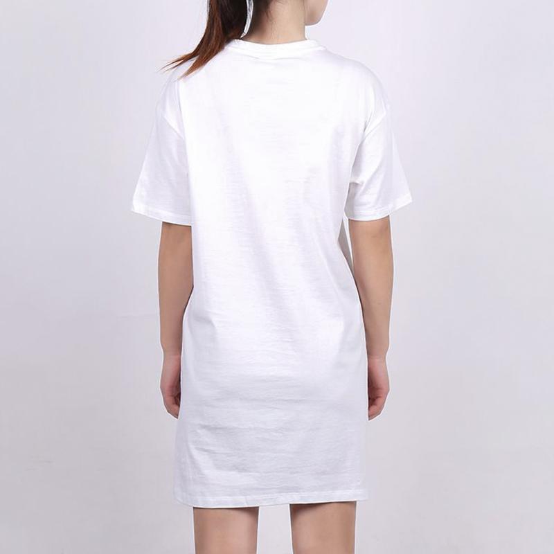 Puma Tie Dye Print Round Neck Short Sleeve Dress Women dresses White 599429-02