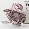 UV Protection Tea Picking Work Hat Wide Brim Fisherman's Hat Face Mask Sun Hat  Summer Outdoor