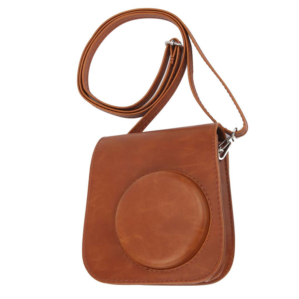 Geantă de depozitare pentru cameră PU, geantă vintage Sling Shell pentru Fujifilm Instax Mini 11 9 8