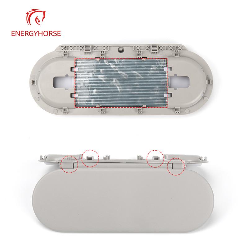 Protetor Solar de Teto de Carro Visor Solar Espelho de Maquilhagem Tampa de Vidro Luz Lâmpada Tampa de Cobertura Para BMW Mini F54 F55 F56 F60 2015-2020