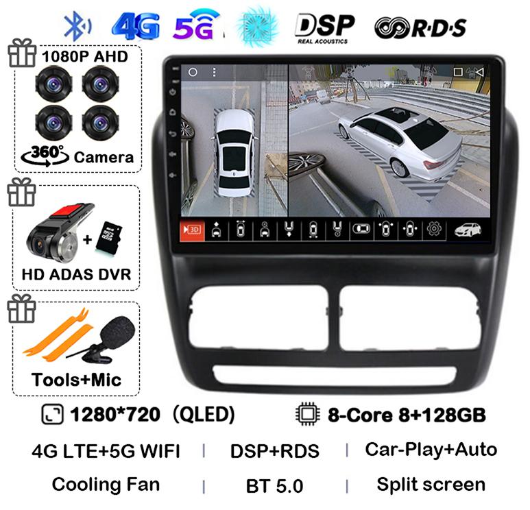 Android 14 Carplay Auto Car Radio For FIAT DOBLO For OPEL COMBO TOUR 2010 2011 2012 2013 2014 2015 GPS Multimedia Stereo Player