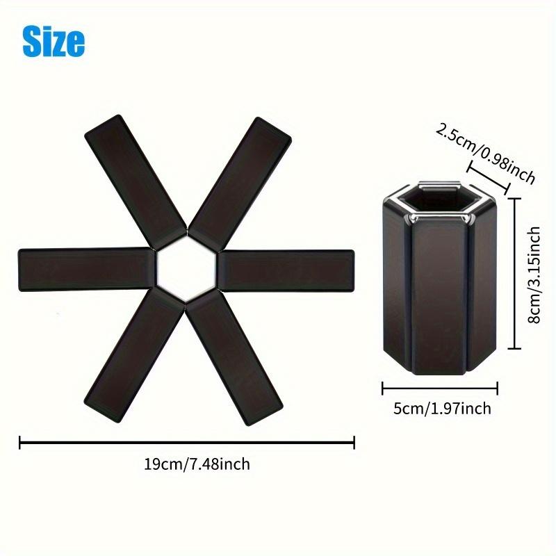 2/4pcs Advanced folding pot holder triangle pad - heat-resistant, anti slip, expandable bracket, easy to store