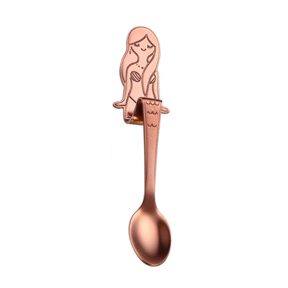 

Ice Cream/tea/Dessert/ Dinnerware Kitchen Accessories Mermaid Spoons Coffee Ladle Scoops Teaspoon розового золота