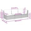 VidaXL Canapé de jardin avec coussins 3 places beige résine tressée, canapé d'extérieur, siège de jardin, canapé de jardin 365922
