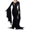 New Halloween Show Women's Black and Red Long Dress with Strap Collar Crew Neck Dress, Large Quantity Can Be Negotiated