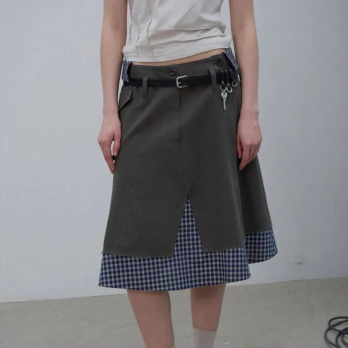 KEY CHARM LEATHER BELT (BLACK)