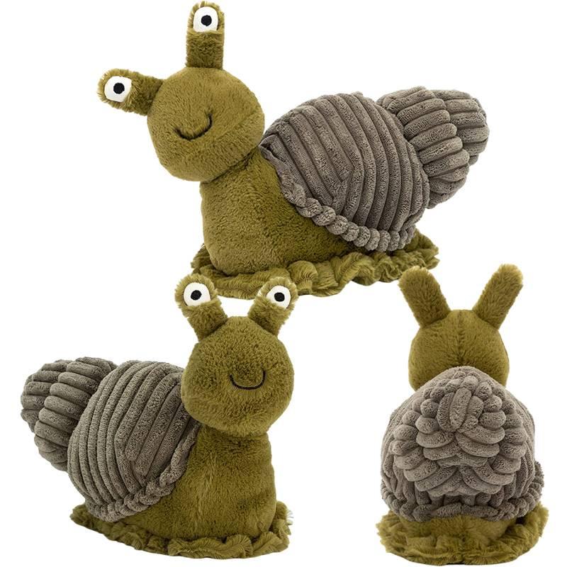 Niedliche Plüschschnecke Weiche Puppe Spielzeug für Kinder Lebensechtes Insektendesign, Perfektes lustiges Geschenk