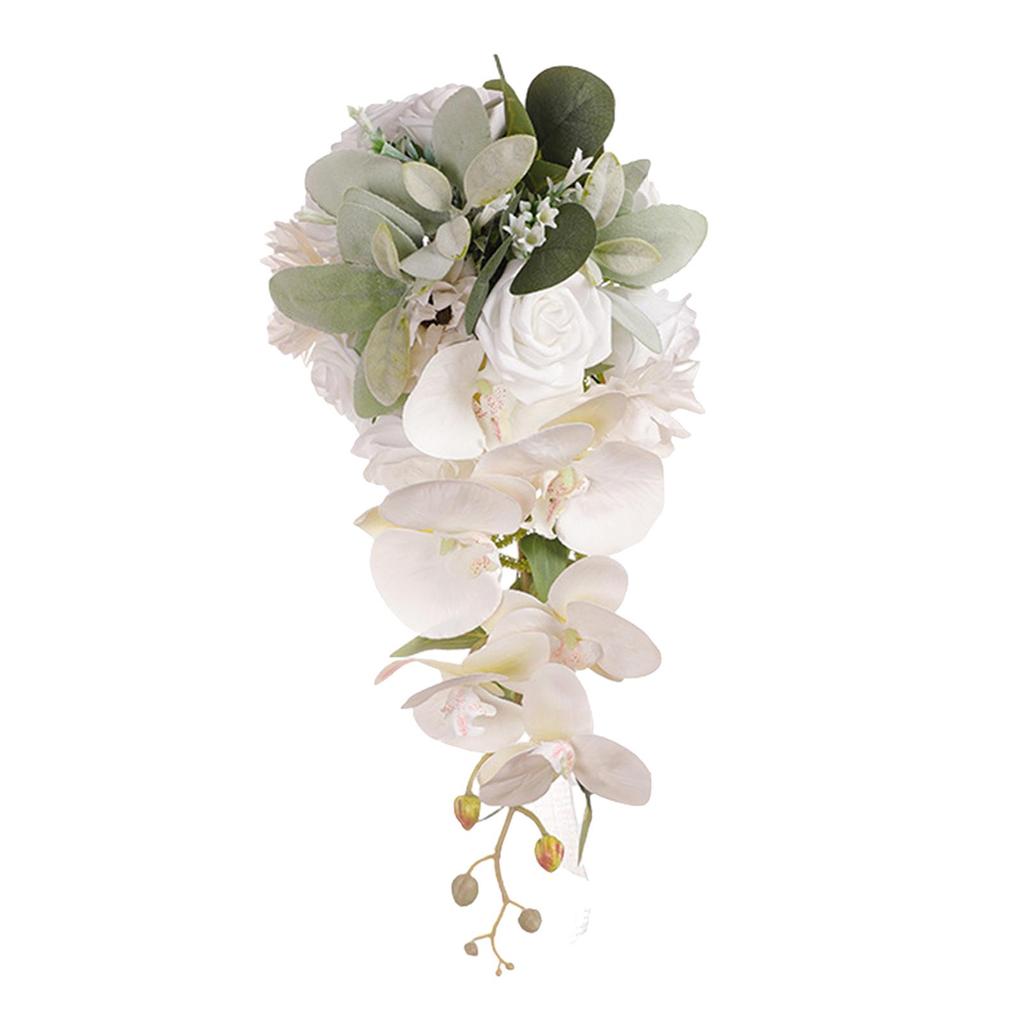 Hochzeitsstrauß für die Braut, Handblumenstrauß für die Braut, Wurfstrauß, Blumenstrauß für die Hochzeit, Kunstblumen zum Jahrestag