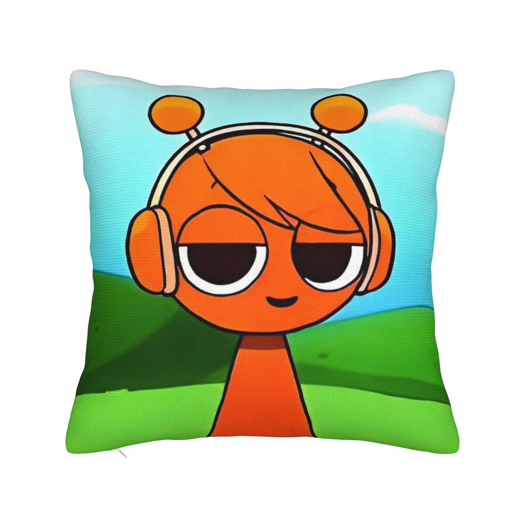 Sprunki Game Square Pillow Cases Cartoon Cushion Cover Fashion Polyester Decor Pillowcover for Car 45x45cm