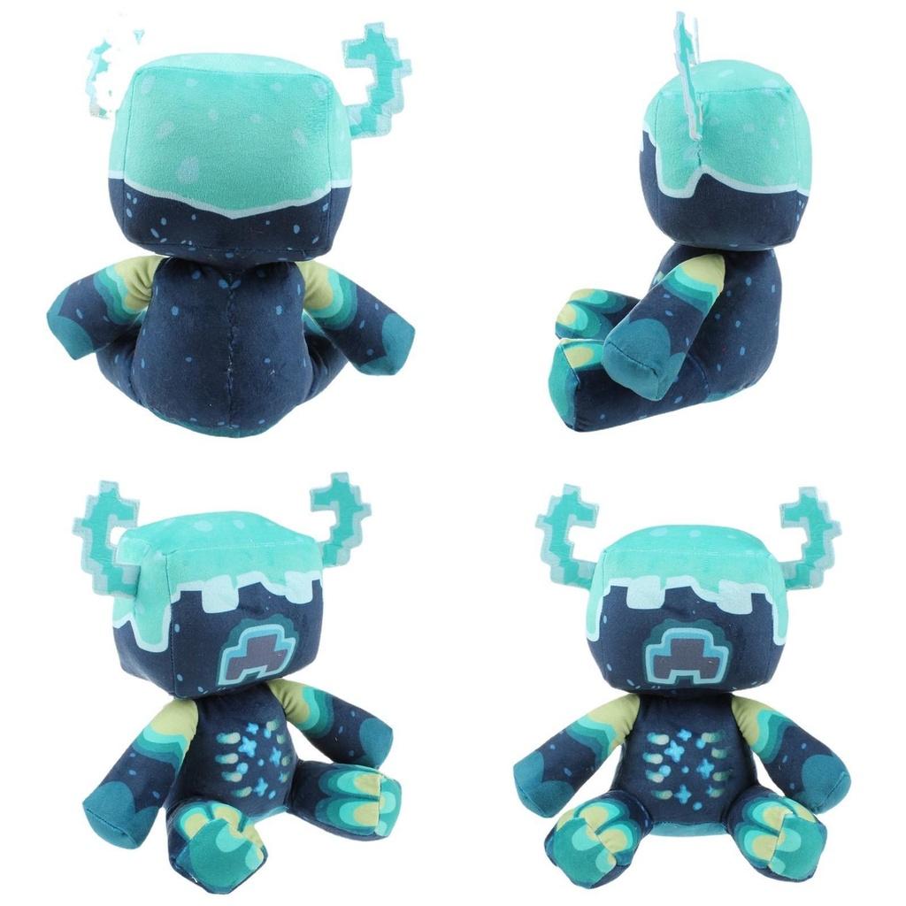 Peluche Minecraft Warden Animale di Peluche Morbido Bambola Pixel Giocattolo Regalo per Bambini 25cm