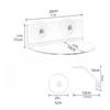 1/2 Stück Acryl-Fenster-Pflanzenregale mit Saugnäpfen Mehrzweck-Halterungen für Zimmerpflanzen Heimdekoration