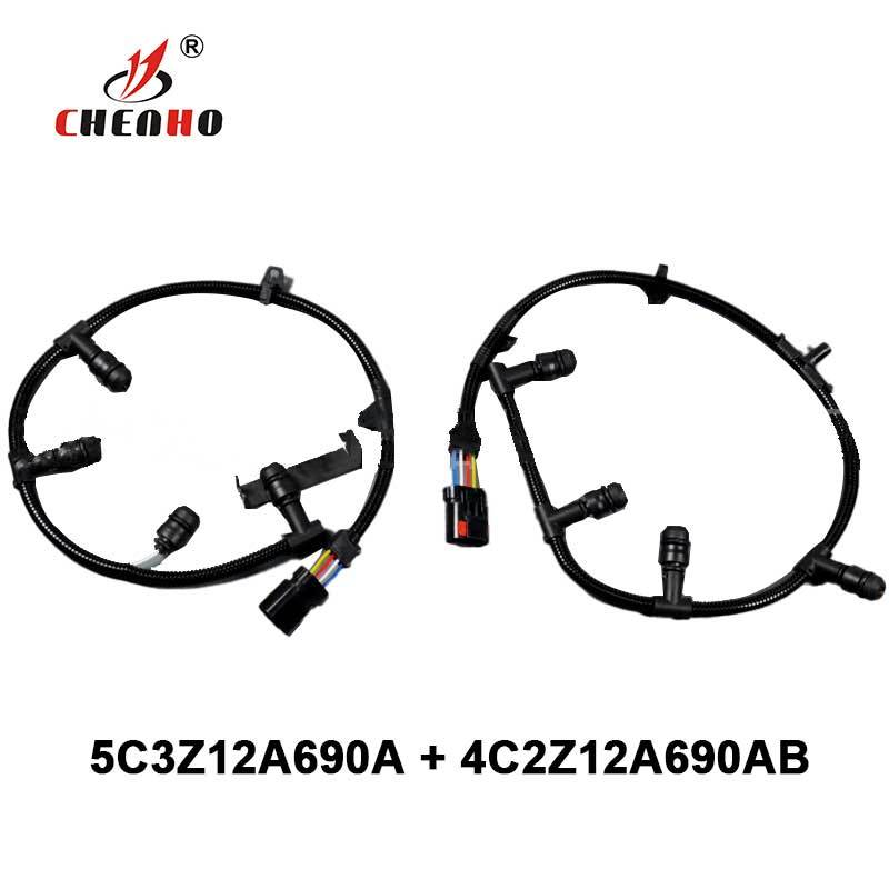 High Quality 2PCS Powerstroke Diesel Glow Plug Harness 5C3Z12A690A 4C2Z12A690AB Fit For Ford 6.0 04-10