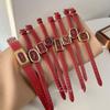New Arrival Red Series Watch Luxury Fashion Brand Quartz High-Level Leather Watch Gift Accessories for Women