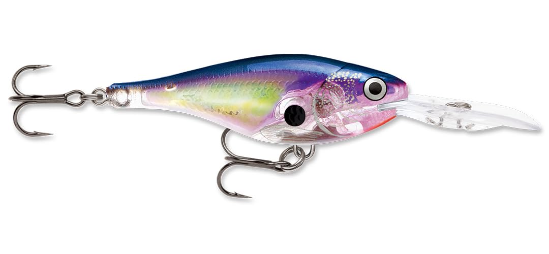 

Rapala Glass Shad Rap 07 Fishing Lure inch Glass Purple Shad 2.75