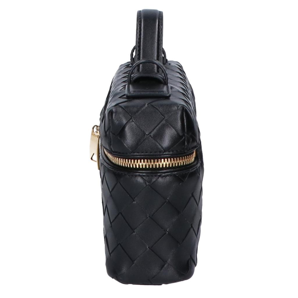 BOTTEGA VENETA 789109V3IV18425 Bang Bang Intrecciato Vanity Case Shoulder bag blackUsed