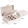 Jewelry Storage Box Portable Travel Jewelry Bag Earrings Necklace Storage Case for Women Ring Organizer PU Leather Display Case