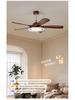 Nordic Retro Inverter Ceiling Fan Light 2025 for Living Room, Bedroom, Restaurant - Chinese Style