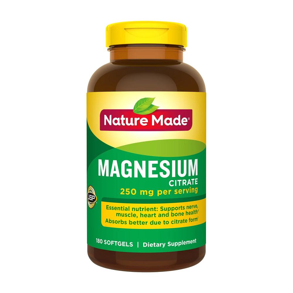 Magnesium Citrate 250 mg, 180 Softgels