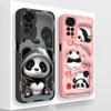 For Redmi Note 11 Pro Plus Case Cute Panda Soft Liquid Silicone Funny Phone Shell For Xiaomi Redmi Note11 11Pro+ CP Back Cover