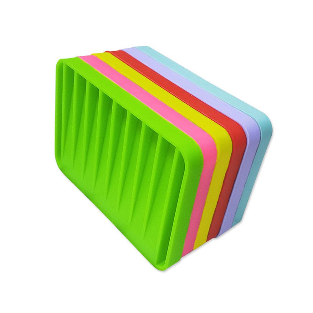 Silicone World Rutschfestes Heimwerker-Silikon, flexibles Badezimmer-Tablett, Seifenkiste, Seifenschalen, Tellerhalter, Tablett, Seifenregal