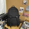 New Solid Color Casual Workwear Style Backpack  Large Capacity Multi Pocket Student Travel Backpack  College Student Backpack