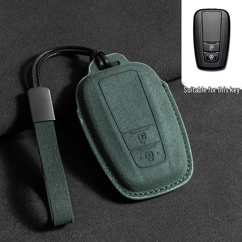 2024 Toyota Crown Highlander Suede Key Case: Three-Color Full Wrap for Men