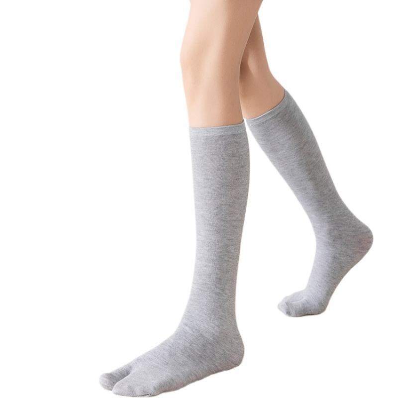 Japanese Kimono Pure Cotton White Thigh High Socks Cosplay Girls Two Fingers Socka Long/short Tube Split Toe Socks Stay Ups