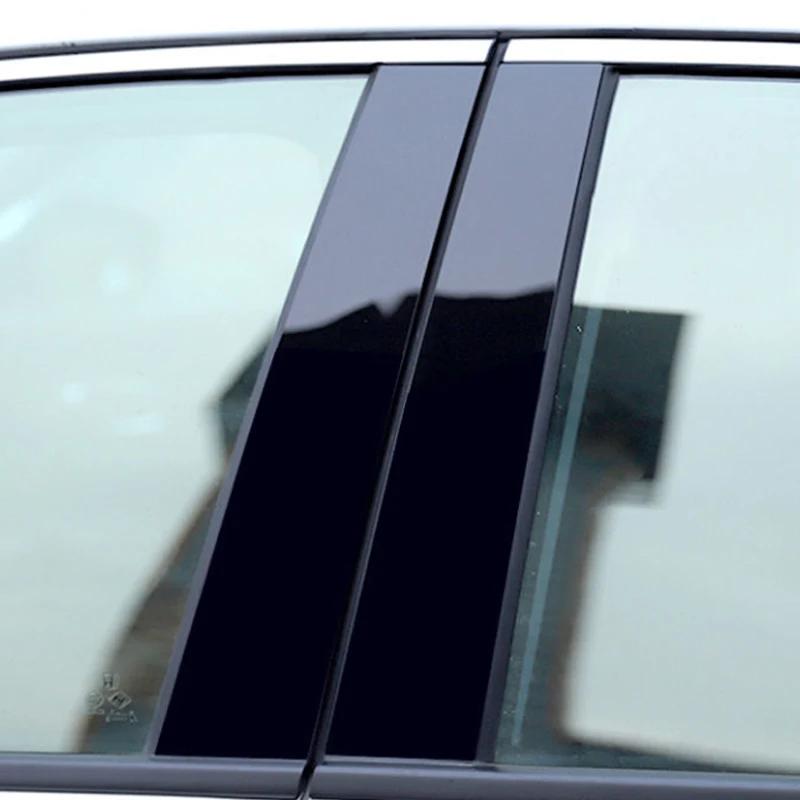 6PCS Car Window Trim Covers For Genesis GV60 Accessories JW1 2021~2025 2022 2023 2024 B C Column Pillar Black Film Sticker Tools