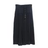 2025 Spring/Summer Women's French Chic Knitted Slimming Vest & Midi A-line Skirt Set.