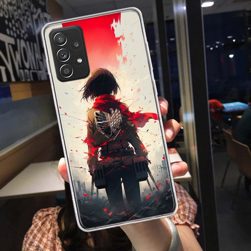 Character MIKASA Phone Case For Samsung A15 A25 A35 A55 A16 A26 A36 A56 Galaxy A12 A22 A32 A52S A05S A02S A72 A42 A6 A7 A8 A90 A