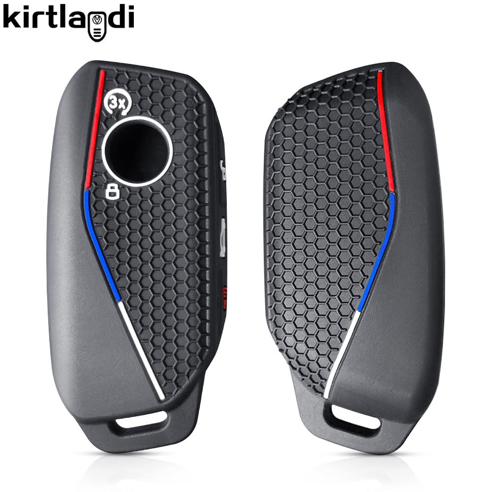 Silicone Holder Key Cover Accsesories For BMW X1 U11 Series 7 735i 740Li X7 I7 G07 LCI XM X1 2024 U 11 Car Key Case Keychain