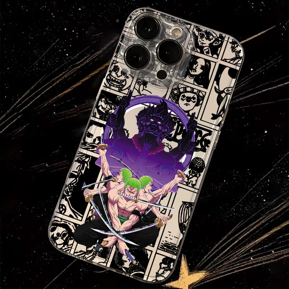 Anime Ones Pieces Luffys Magnetic Phone Case for Samsung Galaxy S25 S24 S23 S22 S21 S20 FE Edge Plus Ultra 5G Soft Clear TPU