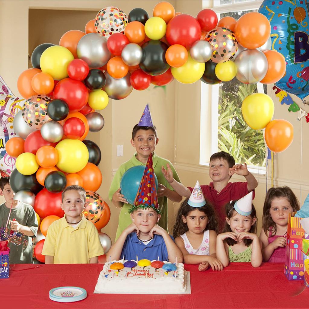 Colorful Latex Balloons Orange Balloons Kids Party Balloon Birthday Party Decorations Kids Colorful Air Balls
