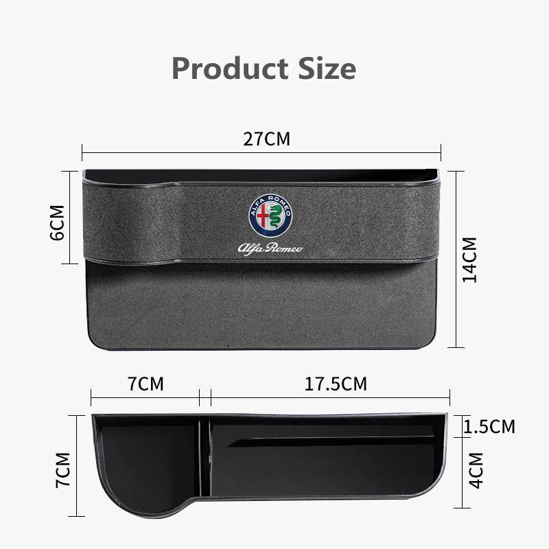 AZXL7 Car Seat Gap Box Pocket Seat Crevice Storage Bag For Alfa Romeo giulia stelvio giulietta 159 147 156 166 Car Accessories