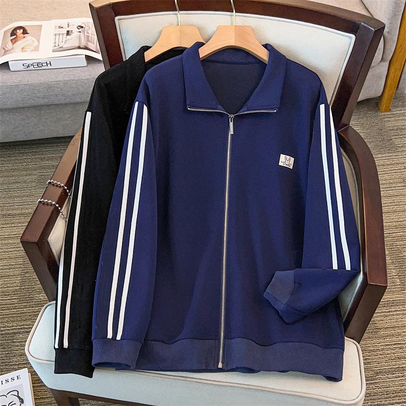 

Plus Size Women s Super Loose Hoodie Cardigan - Bust 150/170 cm 5XL темно-синього кольору