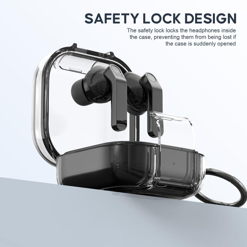 Transparent Earphone Case Full Cover Shell Earbuds Cover for Samsung Galaxy Buds4/4pro Travel