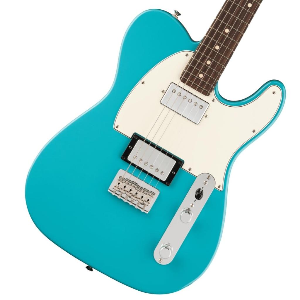 Fender Player II HH Electric Rosewood Aquatone Soft Case Included Telecaster® Guitar, Fingerboard, Blue,