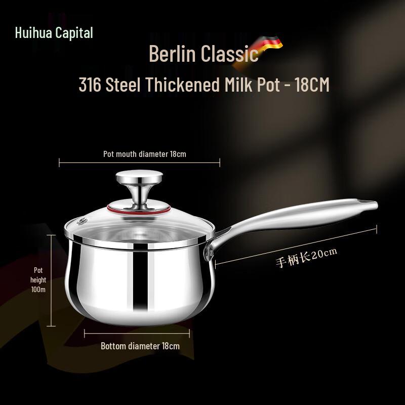 HUIHUADU 316L Stainless Steel Milk & Baby Food Pot