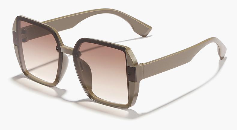 Fashion Designer Square Sunglasses Woman Retro Vintage Gradient Sun Glasses Female Clear Lens Black White