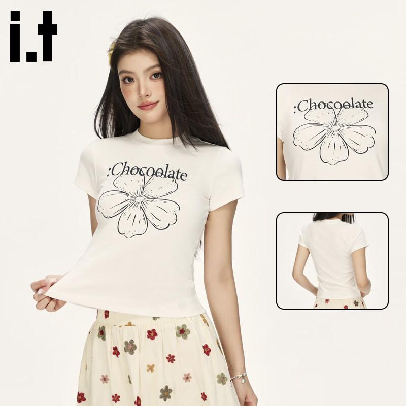 CHOCOOLATE Women s Daisy Print Short Sleeve T-Shirt XL