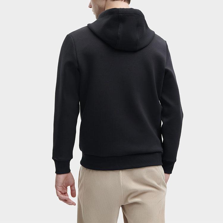 FILA Heritage Series Printed Letter Hoodie Men Hoodies Black F11M348207F-BK