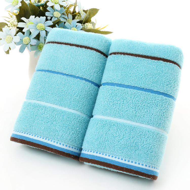 Household Soft Water-absorbing Stripe Jacquard Washing Towel