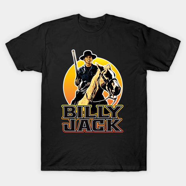 

Men Black Print T-shirt Billy Jack One Man Becomes The Law No-Cut Transfer Paper Print Cotton Tshirt L чорний